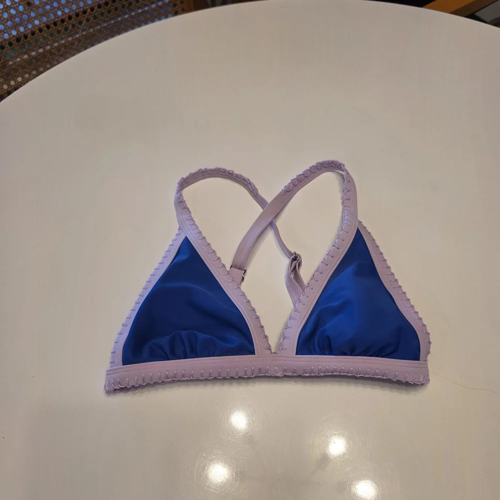 Target Y2K Beach Girlie Blue and Purple  Bikini Top 2016 Summer Aesthetic